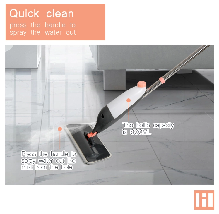 2021 Portable Lazy Household Magic Mops Ultra-Fine Fiber Cleaning Mop Spray Flat Mop
