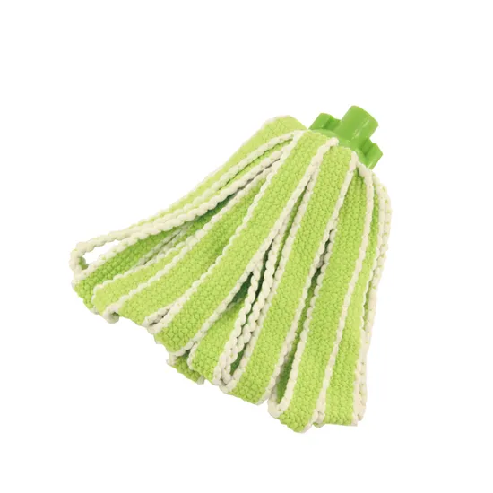 14003 Household Mop Head Factory Wholesale Fiber Cloth Strip Dry and Wet Mop Mop to Replace Absorbent Cleaning Mop Head 