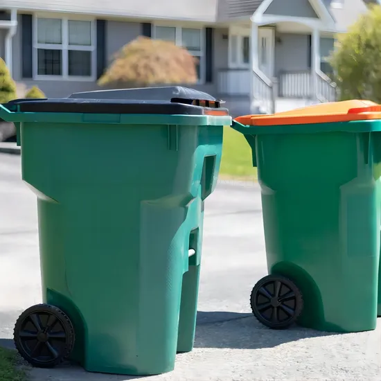 Plastic Wheelie Container Pedal Operated Garbage 