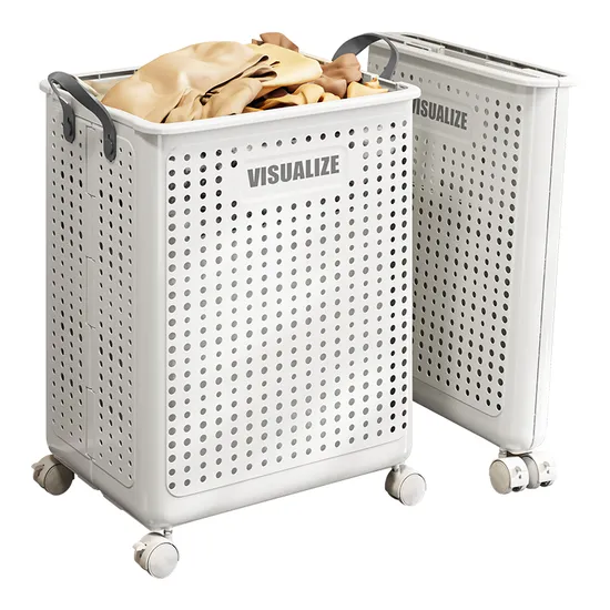 Plastic Dirty Clothes Basket Foldable Household High