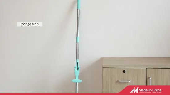 Floor Cleaning Flat Stick and Bucket 360 Magic Spin PVA High Absorbent Sponge Mop 