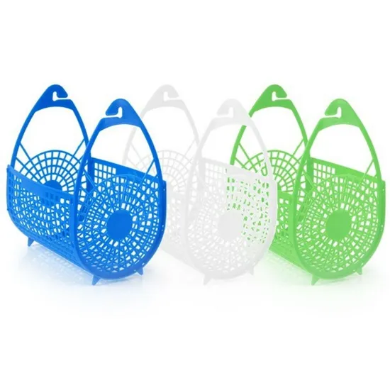 Household Plastic Clothes Pegs with Baskets Plastic Clothes Peg Storage Basket 