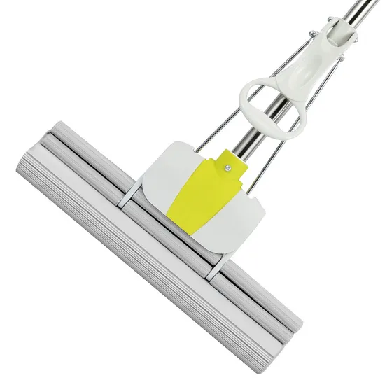 Hot Sale Adjustable Easy Cleaning Squeeze Water Telescopic Pole Sponge PVA Mop 