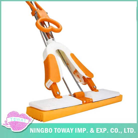 Home Floor Foldable Extensible PVA Sponge Folding Handle Mop 