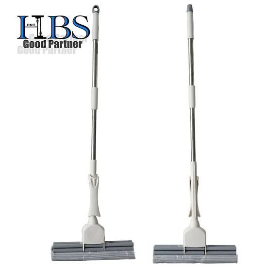 PVA Sponge Mop Bucket Wash Dry and Store Floor Cleaner Poly Mop Cleaning Floor Mop Hand Free Magic PVA Sponge Mops 