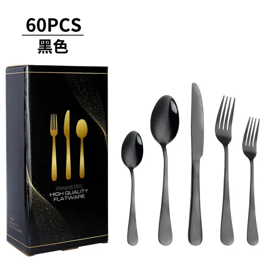 Stainless Steel Kitchen Flatware Fork and Spoon Knife Cuttlery 