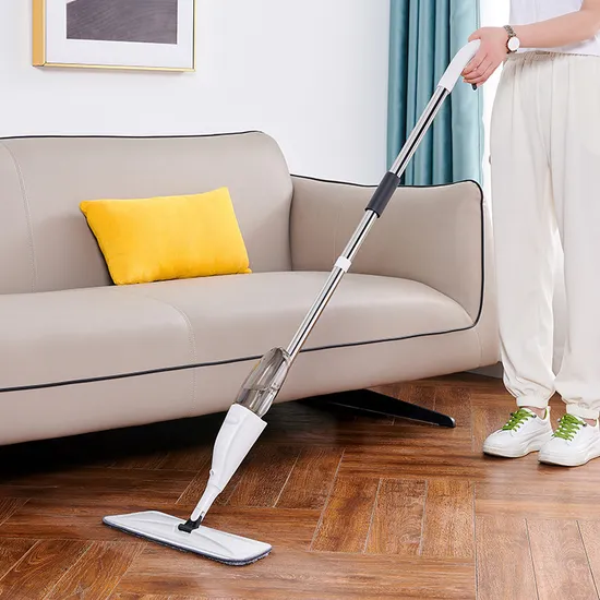 Floor Cleaner Carbon Fiber Dust Water Mop Floor Cleaning Spray Mop 