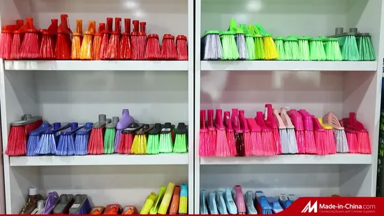 Beautiful Design Long Handle Printed Plastic Broom 