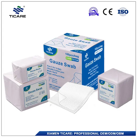 Ticare Brand New Pack Non Sterile Medical Gauze Swabs 3X3 4X4 5X5 